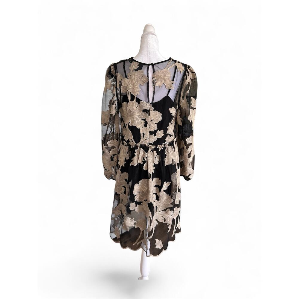 Maeve by Anthropologie dark gothic western BoHo floral Vintage style Dress M - Picture 3 of 15